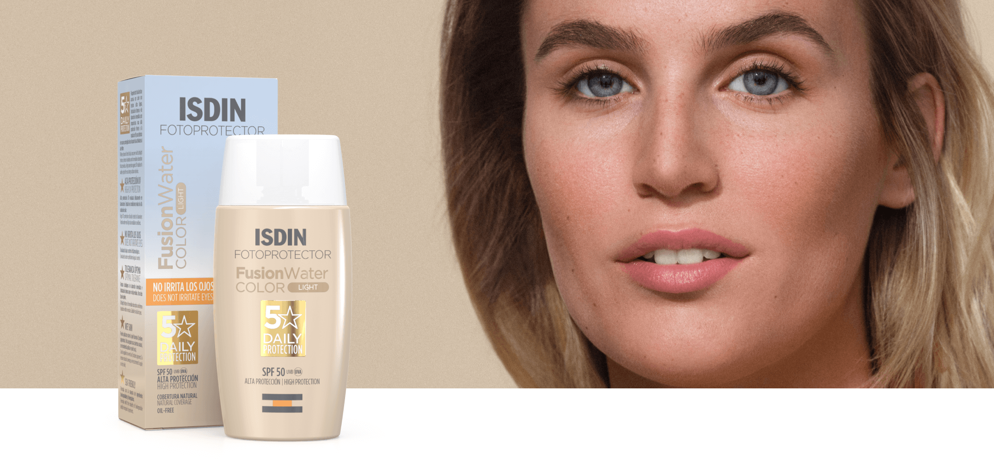 Fotoprotector ISDIN Fusion Water Color Light SPF 50