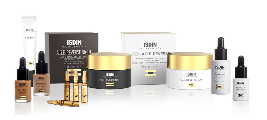 Isdinceutics nueva gama de productos con Vitamina C, k-óxido y  ultraglicanos para prevenir y corregir el envejecimiento de la piel, además  de manchas, rojeces, bolsas y ojeras. - ISDIN