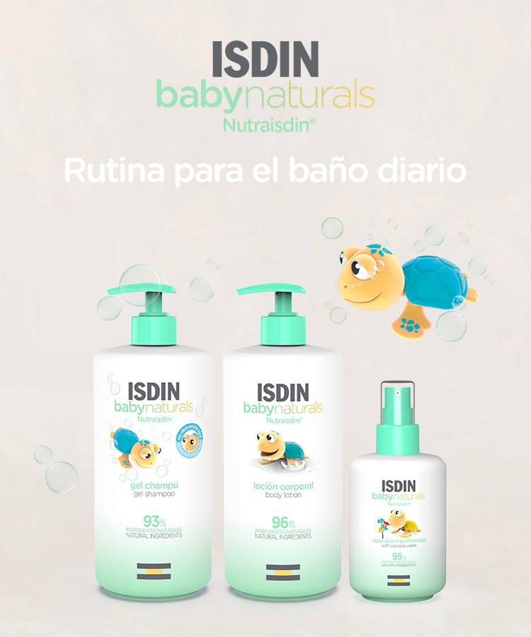 Rutina de baño para bebés, ISDIN