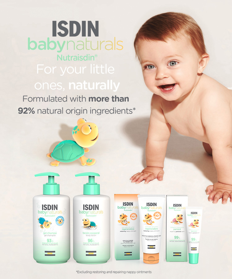 Natural, sustainable skincare for your baby, ISDIN