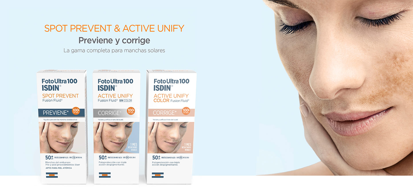 FotoUltra ISDIN Spot Prevent y Active Unify
