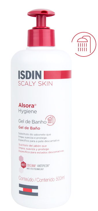 Alsora hygiene gel de Baño para la piel con psoriasis