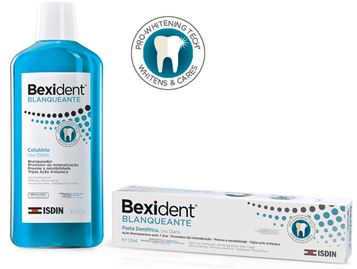 Bexident blanqueante whitens & cares
