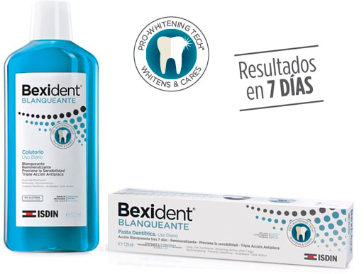 Bexident blanqueante whitens & cares