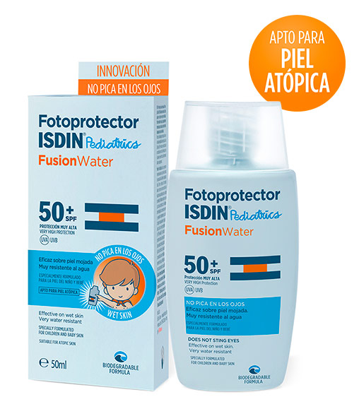 Fotoprotector ISDIN Pediatrics Transparent Spray Wet Skin y Fotoprotector ISDIN Pediatrics Gel Cream