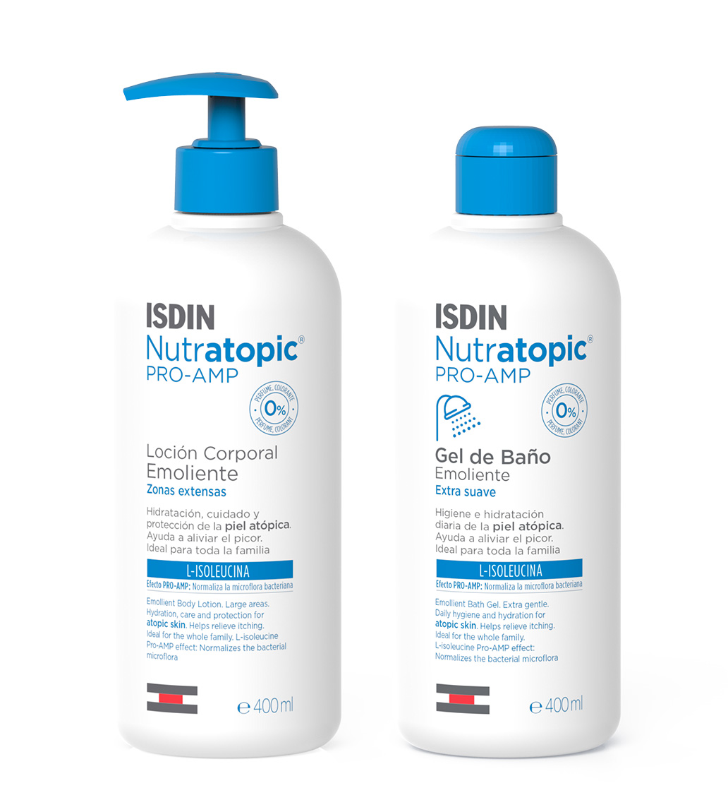 Nutratopic Pro-AMP gel de baño y loción emoliente piel atópica