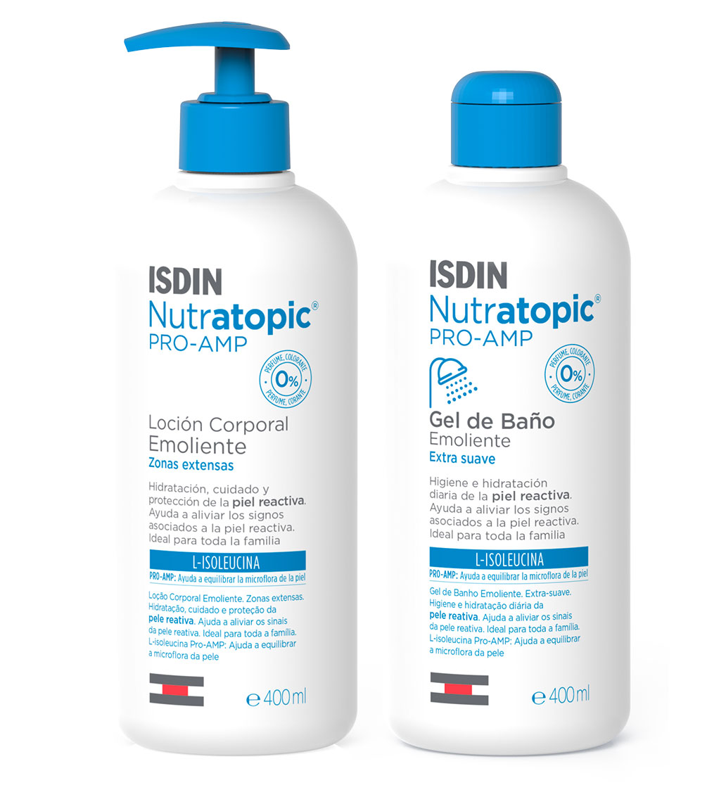 Nutratopic Pro-AMP gel de baño y loción emoliente piel atópica