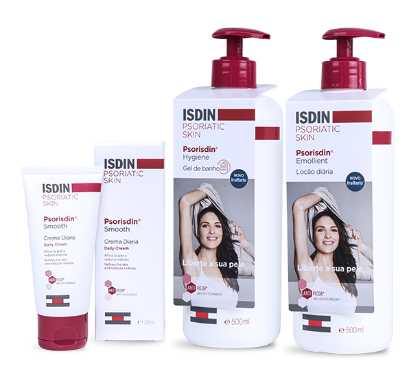 Psorisdin cuidado corporal en gel de baño, Loción y Creama diaria