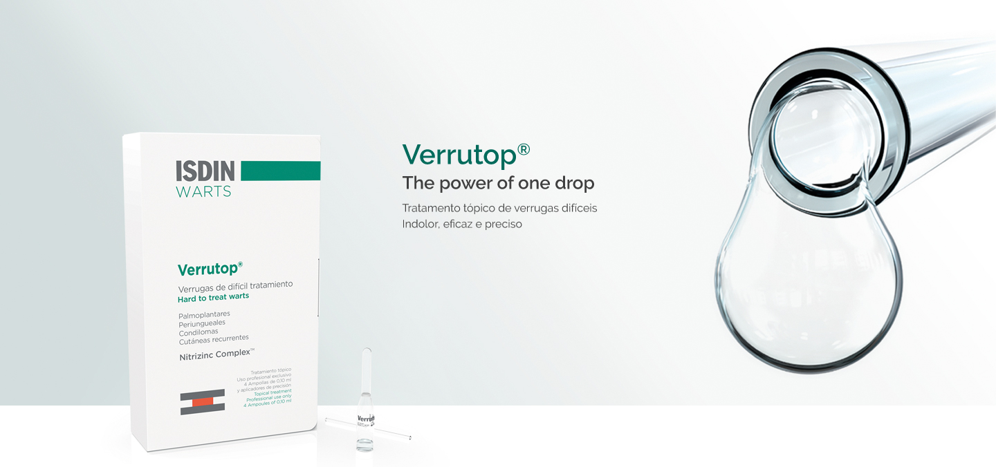 Verrutop - ISDIN - Un tratamiento completo e indoloro para eliminar todo tipo de verrugas