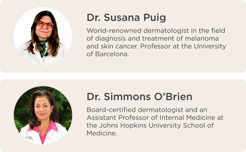 Dr. Susana Puig and Dr. Simmons O Brien ISDIN