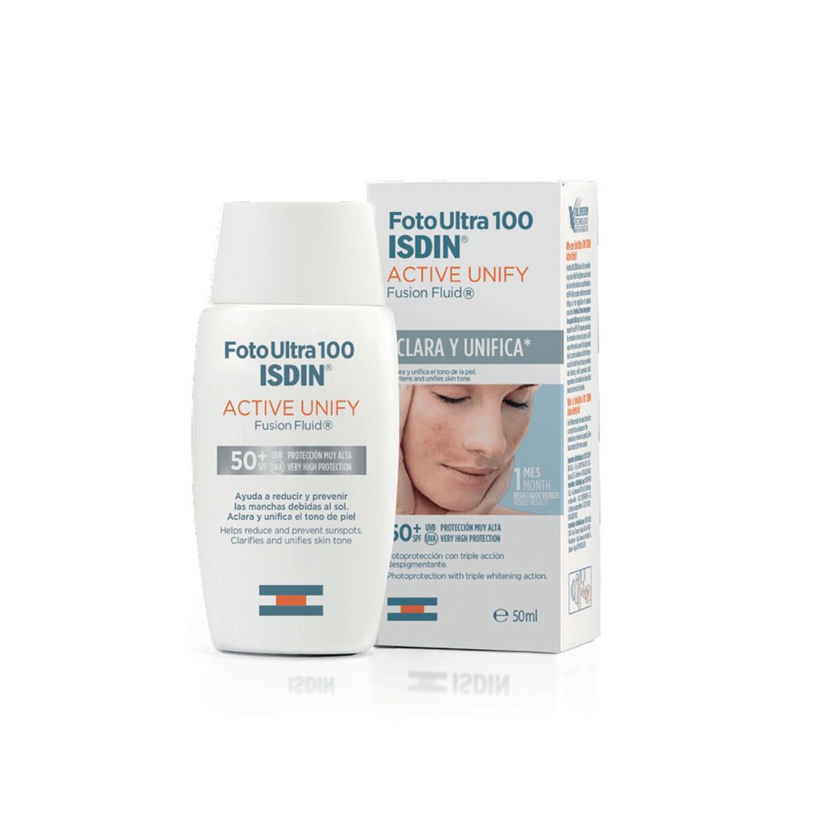 manchas en la piel active unify Foto Ultra 100 ISDIN Active Unify Fusion Fluid SPF 50+