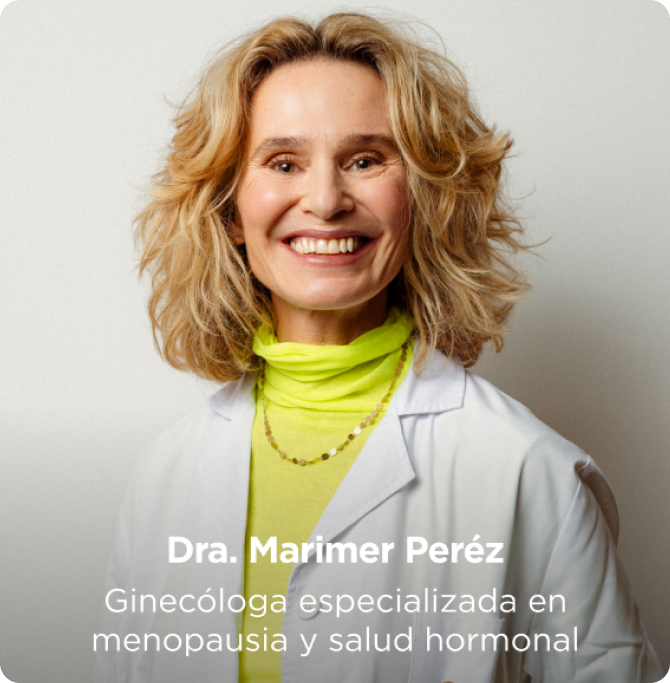 Retrato de la Dra. Marimer Pérez, ginecóloga especializada en menopausia y salud hormonal femenina.