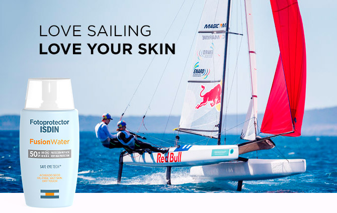 ISDIN, fotoprotector oficial de la Copa del Rey MAPFRE de vela Love sailing love your skin