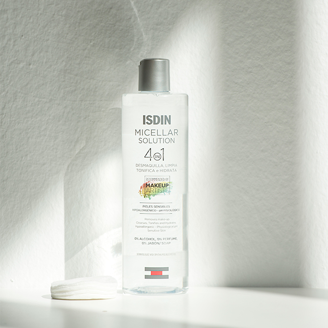 curso de maquillaje ISDIN agua micelar