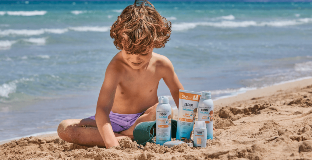 protector solar para niños