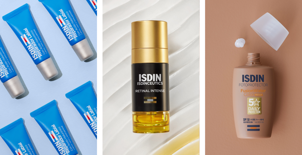 ISDIN Retinal Intense y fotoprotector facial para rutina skincare por estaciones en invierno