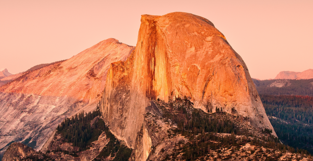 ruta vertical en parque nacional de yosemite