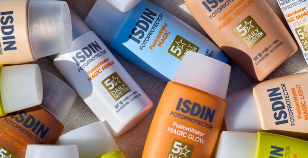 Protectores solares ISDIN Fusion Water MAGIC: hidrantes, de textura ultraligera y con alta protección solar