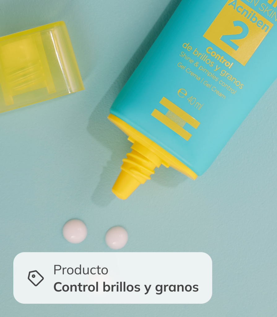acniben crema hidratante para quitar los granos de la cara con textura suave