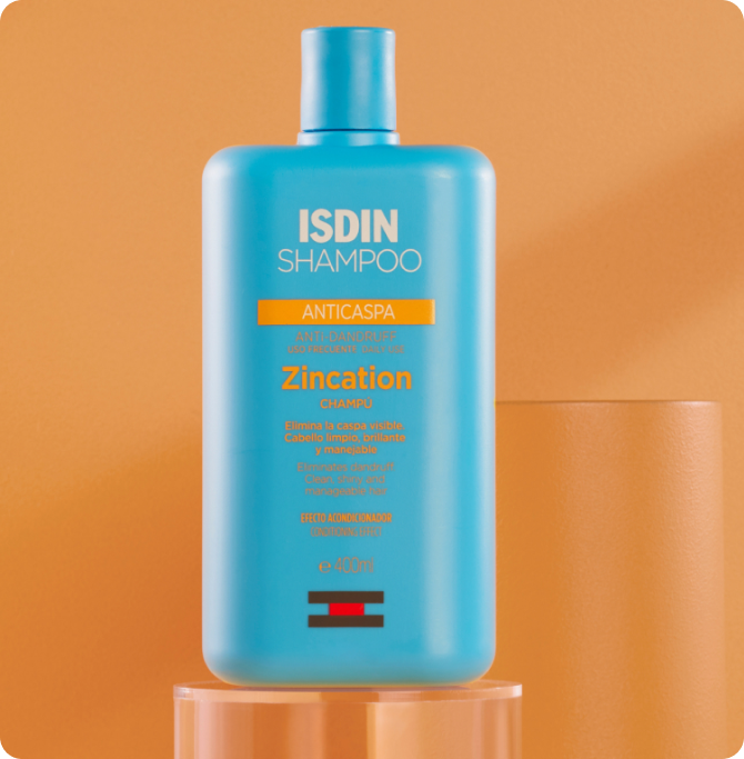 Zincation Champú Anticaspa de ISDIN para eliminar la caspa visible