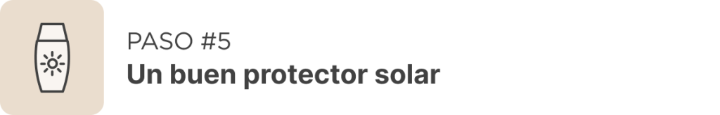 Rutina facial de primavera paso 5 aplicación de protector solar facial