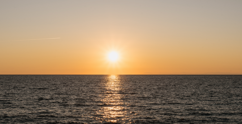 puesta de sol en verano