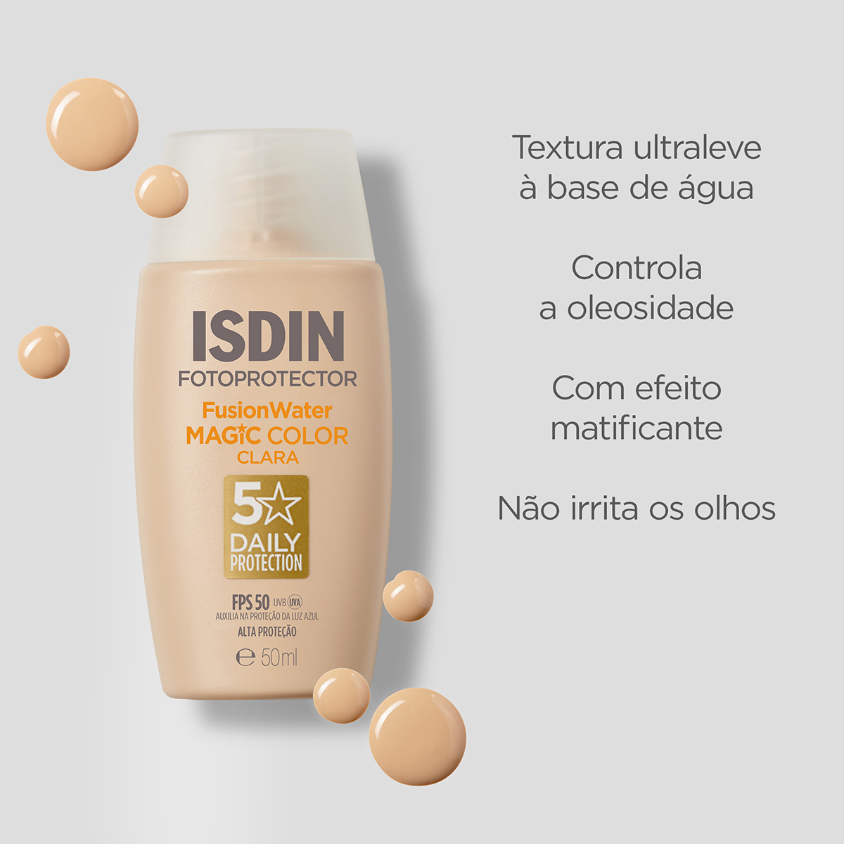 Isdin Mat Color Fotoprotector ISDIN Fusion Water MAGIC Color Clara FPS 50 | ISDIN