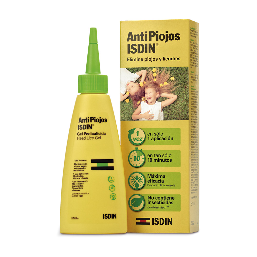 Antipiojos Isdin Gel Pediculicida 100 ml Elimina Piojos y Liendres