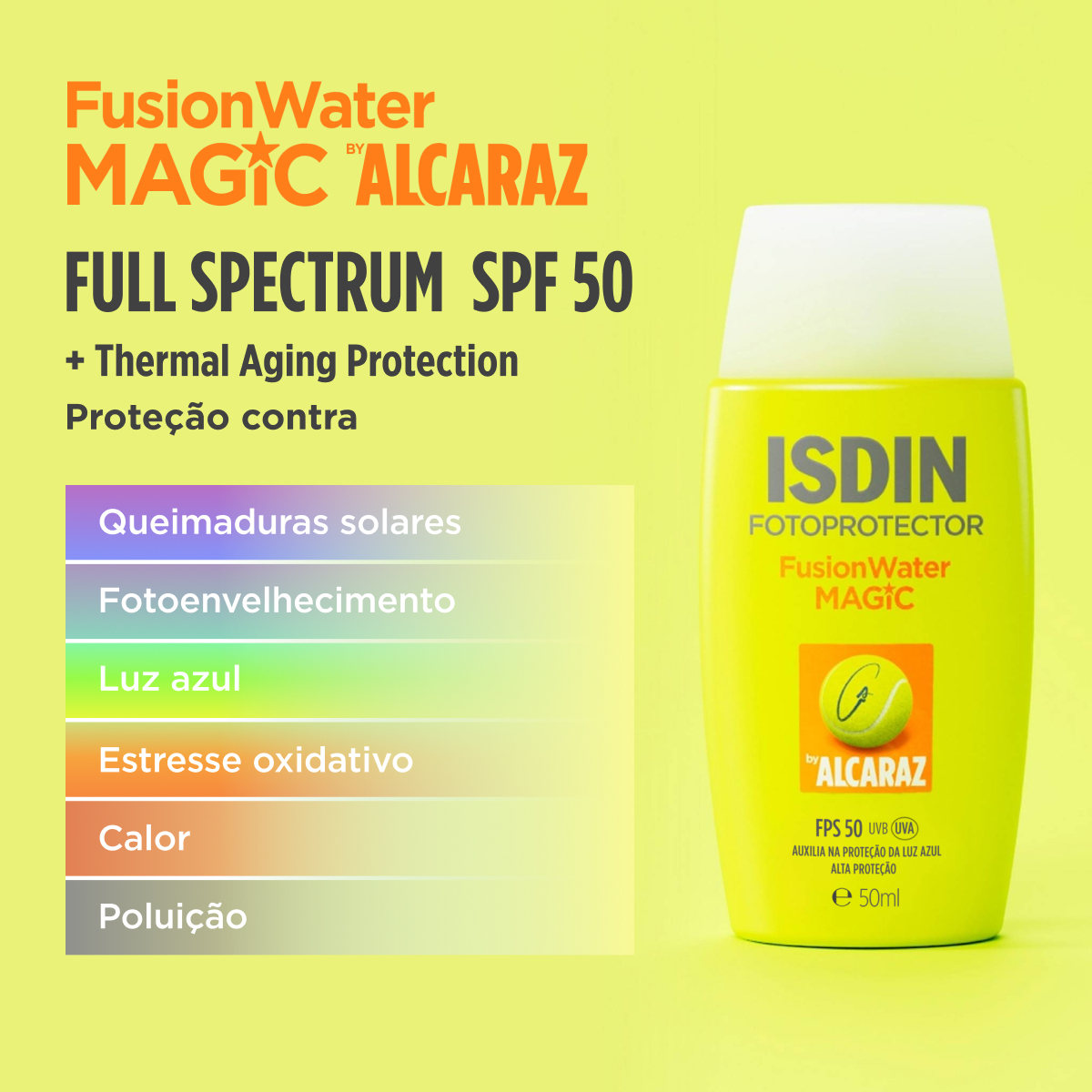 Fusion Water MAGIC by Alcaraz FPS 50 | ISDIN