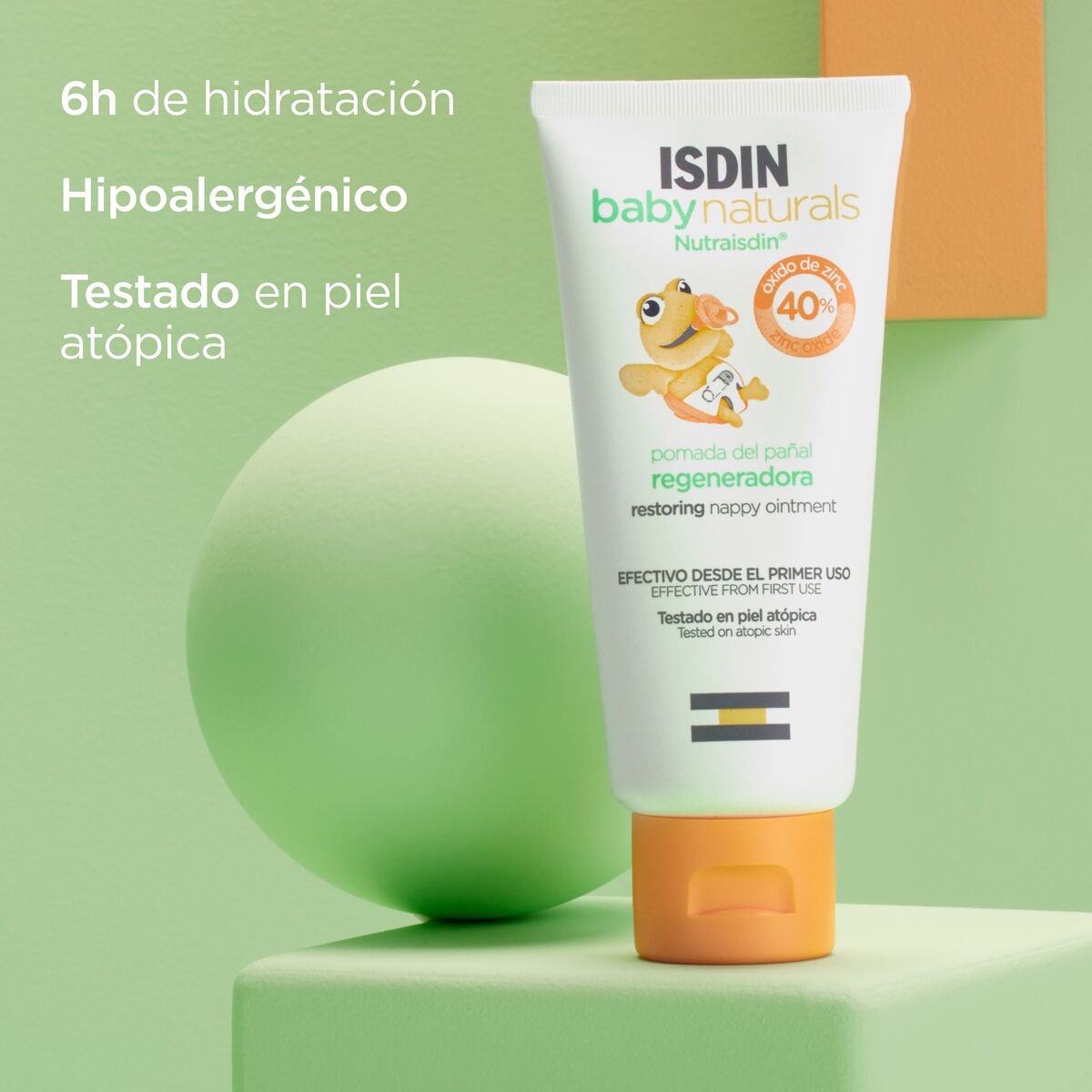 Pomada para la dermatitis del pañal Isdin Babynaturals: Protección y  regeneración natural para la piel del bebé.