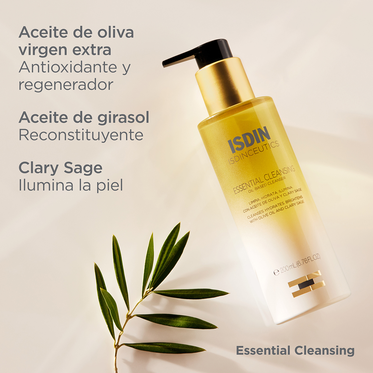 Essential Cleansing, aceite limpiador facial