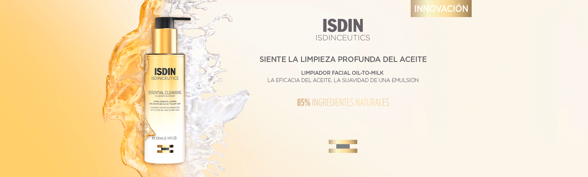 doble limpieza aceite isdin