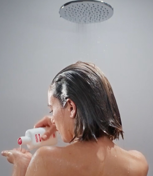 Wash hair when needed