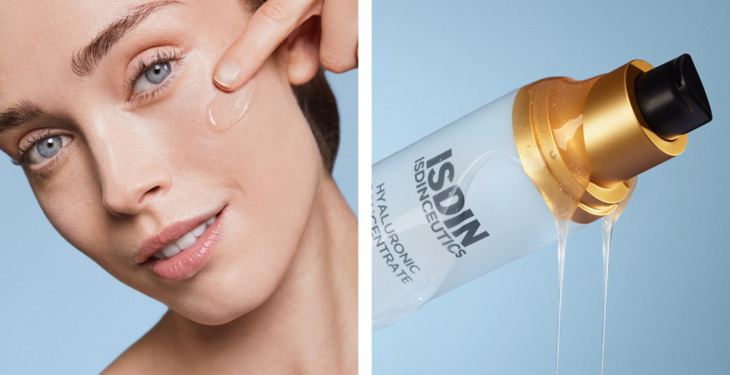 Apply a soothing hyaluronic acid serum