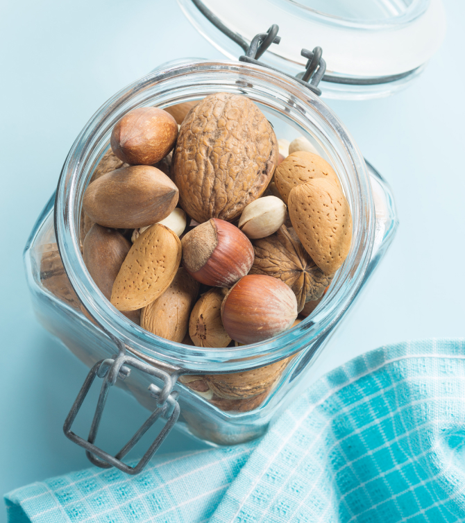 Nuts snack for sports