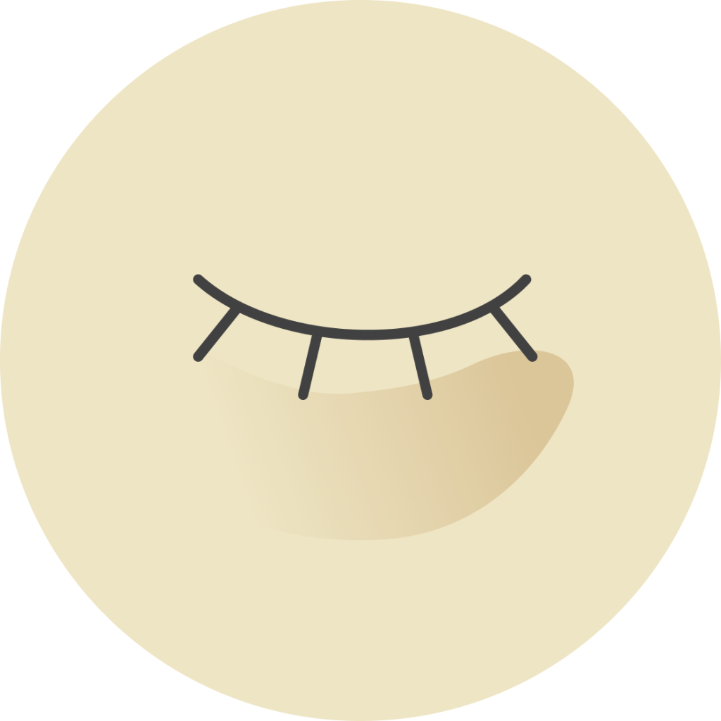Hollow dark circles