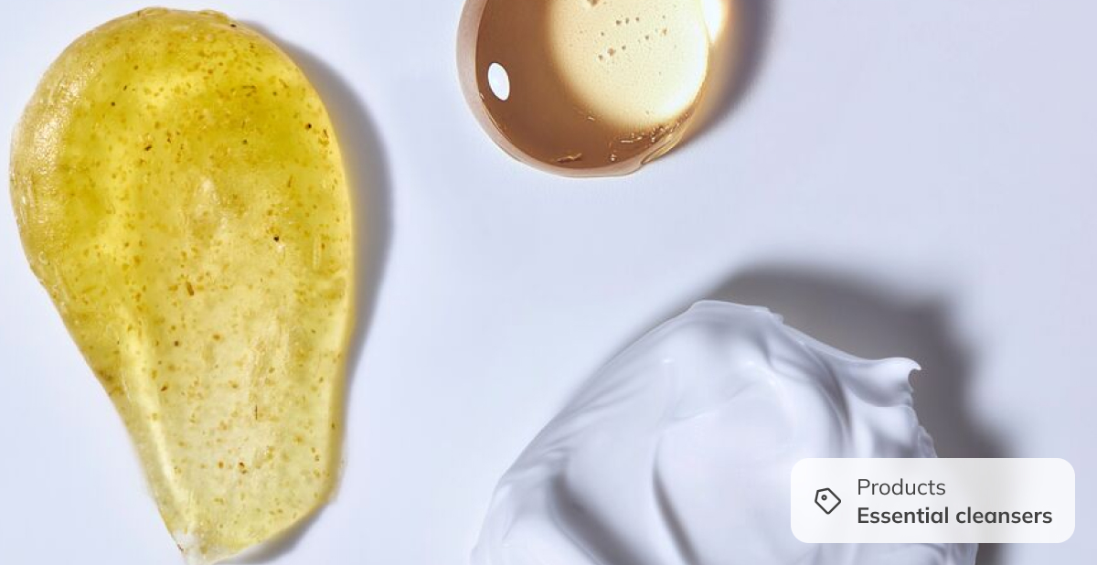 Cleansers textures for oily skin