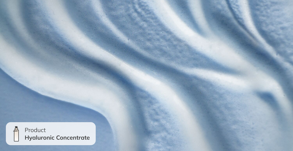 Hyaluronic serum for oily skin texture